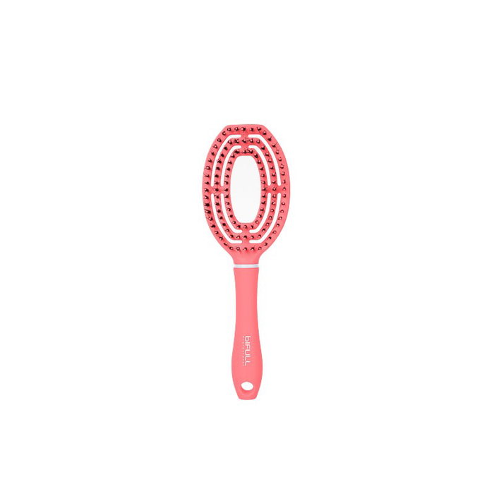 Bifull Cepillo Saturno Rosa - Cepille massant pour démêler, réduire le frisottis et faciliter le séchage avec poils de sanglier et nylon Bifull Cepillo Saturno Rosa - Cepille massant pour démêler, réduire le frisottis et faciliter le séchage avec poils de sanglier et nylon