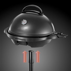 Russell Hobbs 22460-56 Grill électrique pour intérieur et extérieur George Foreman avec plaque antiadhésive grande et système d'évacuation des graisses