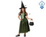 Atosa Déguisement Sorcière avec Robe Verte et Chapeau pour Fille