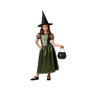 Atosa Déguisement Sorcière avec Robe Verte et Chapeau pour Fille