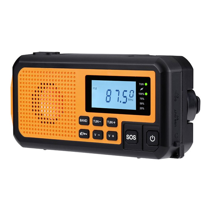 NK Radio d'urgence multifonction orange NK-FA350044