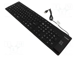 GEMBIRD KB-109F-B Clavier Noir USB A OTG US Layout
