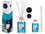 Acorde Mikado 100 ml avec tige diffuseur bleu verre bois 5,5 x 21,3 x 5,5 cm (Set de 12)