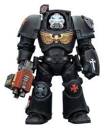 Joy Toy (CN) Warhammer 40,000 Black Templars Terminator 2 avec Power Fist et Storm Bolter, 14 cm