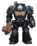 Joy Toy (CN) Warhammer 40,000 Black Templars Terminator 2 avec Power Fist et Storm Bolter, 14 cm