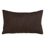 Coussin Polyester Coton Marron 50 x 30 cm