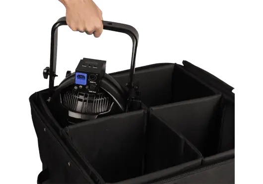 GATOR 4X Par 64 Led Housse Renforcée en Nylon avec Roues