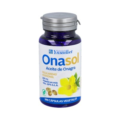 YNSADIET Onasol Huile d'Onagre 100 perles de 500mg avec Vitamine E