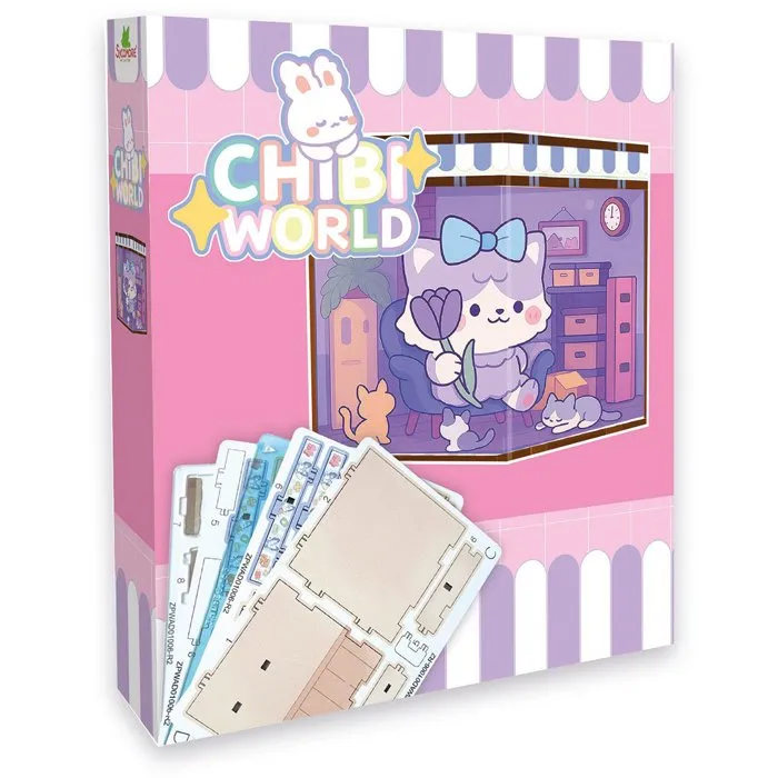 Sycomore Coffret créatif miniature Chibi Box Chat - Univers lumineux Sycomore Coffret créatif miniature Chibi Box Chat - Univers lumineux