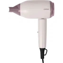 Livoo Sèche-cheveux de voyage pliable DOS208 compact bi-voltage 1200 W