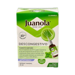 JUANOLA Spray Nasal Décongestionnant 20 ml - Pour le soulagement nasal rapide