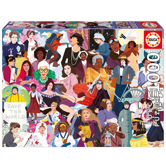 Educa Puzzle 1000 Pièces - Femmes Emblématiques - 20556 - 68 x 48 cm - À Partir de 14 ans Educa Puzzle 1000 Pièces - Femmes Emblématiques - 20556 - 68 x 48 cm - À Partir de 14 ans