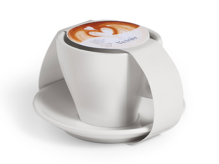 Vessia Tasse à Café à Boca Ancha avec Soucoupe en Porcelaine Blanche 220 ml 13.5x9.2x13.5 cm (Set de 24) Vessia Tasse à Café à Boca Ancha avec Soucoupe en Porcelaine Blanche 220 ml 13.5x9.2x13.5 cm (Set de 24)