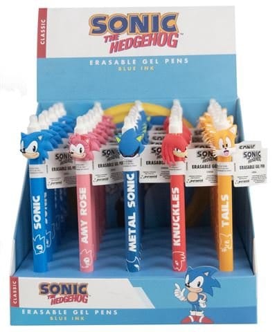 Sonic - The Hedgehog Stylo gel effaçable Characters Présentoir (30)