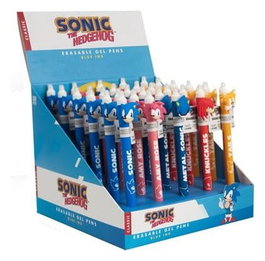 Sonic - The Hedgehog Stylo gel effaçable Characters Présentoir (30)