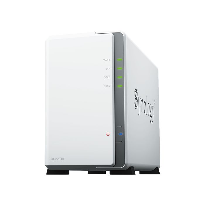 Synology DS223j Serveur NAS 2 baies Blanc
