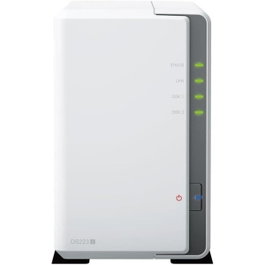 Synology DS223j Serveur NAS 2 baies Blanc