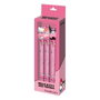 Karactermania Pack de 3 stylos gel effaçables Hello Kitty, My Melody et Kuromi, Rose
