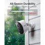 Baseus Security N1 Plus Kit de 2 Caméras de Surveillance 2K Extérieur Blanc