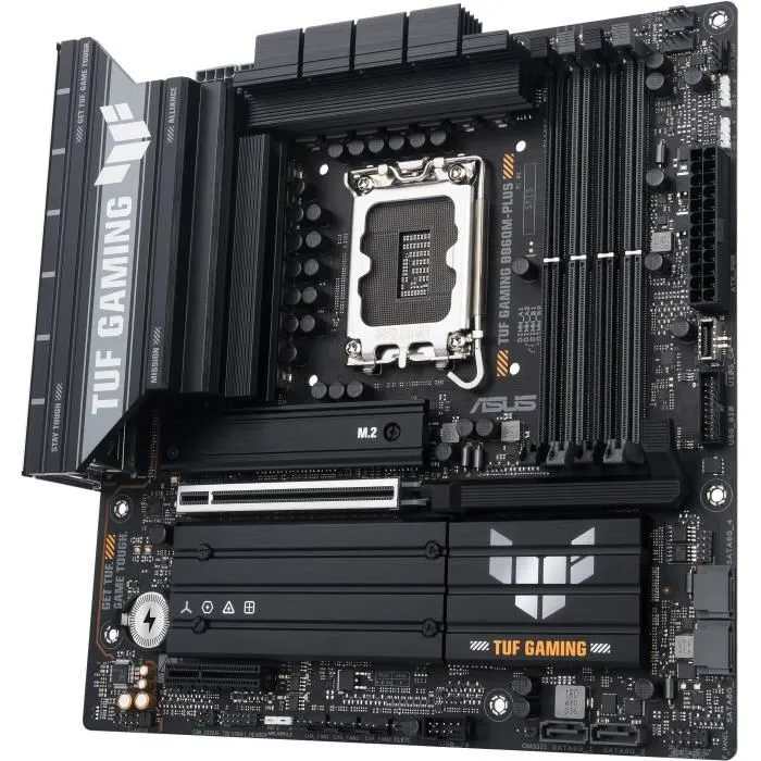 ASUS Carte mère TUF GAMING B860M-PLUS micro ATX socket LGA 1851 Intel B860, 256 Go DDR5, 2.5 Gb Ethernet, RAID, support M.2 et SATA