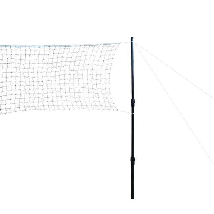 Talbot Torro TORRO Filet de Badminton Portable 610 x 60 cm - Réglable en Hauteur (125-155 cm) avec Piquets d'Ancrage et Sac de Transport