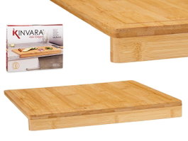 Kinvara Planche à découper en bambou 43 x 33 cm marron (Set de 6)