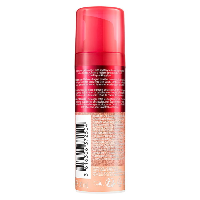 Bourjois Fond de Teint Healthy Mix Glow Tint Essence #02 Light - Teint Lumineux, Hydratation 24h, 30 ml