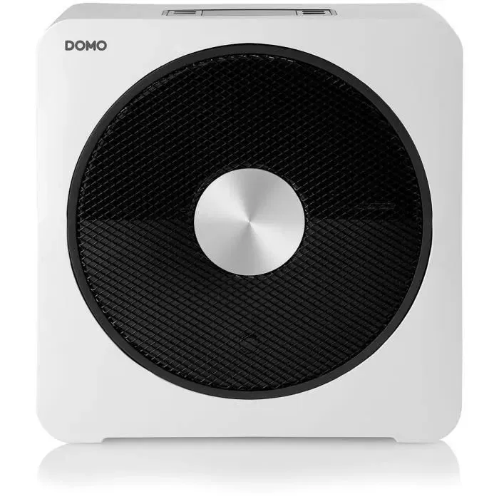 DOMO DO7344H - Chauffage céramique 2500 W - Blanc - 34.8 x 18.3 x 35.2 cm - Thermostat réglable 5-35°C - Fonction éco