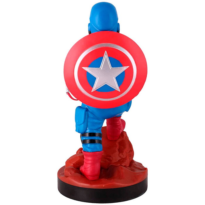 Exquisite Gaming Support de Chargement et Saisie Captain America Marvel 20 cm pour Manette PS5, Xbox, iPhone