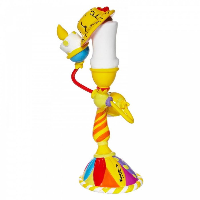 Enesco Figurine Disney La Lumière La Belle et la Bête par Romero Britto Résine Peinte à la Main
