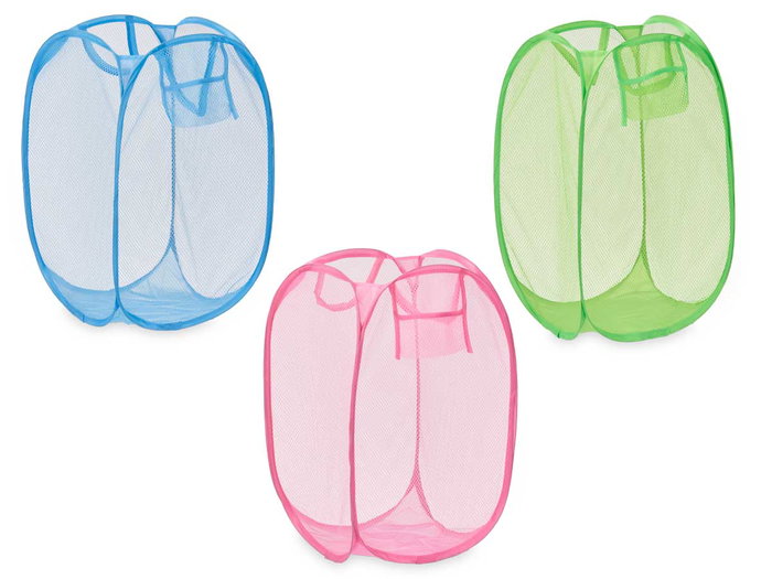 Kipit Panier à linge assorti couleurs vives 36x0,4x59 cm (Set de 24)