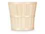 Ibergarden Cache-pot Rond Bambou 25 cm Naturel avec Doublure PVC (Set de 24)