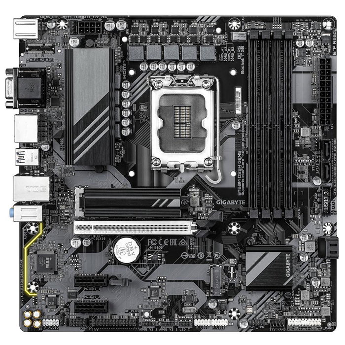 Gigabyte B760M DS3H GEN5 Carte mère Micro ATX LGA1700 Intel B760, DDR5, PCIe 5.0 Gigabyte B760M DS3H GEN5 Carte mère Micro ATX LGA1700 Intel B760, DDR5, PCIe 5.0
