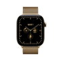 Apple Watch Series 12 GPS + Cellular 46 mm Titane Or Éclatant Milanese Loop M/L