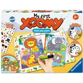 Ravensburger - My First Xoomy 23752, Jeu Créatif pour Apprendre à Dessiner dès 3 Ans avec des Animaux de la Savane, Point par Point, Mes Premiers Dessins
