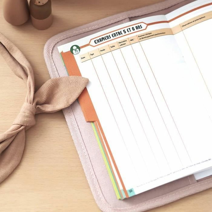 Beaba Protège carnet de santé canvas rose poudré Beaba Protège carnet de santé canvas rose poudré