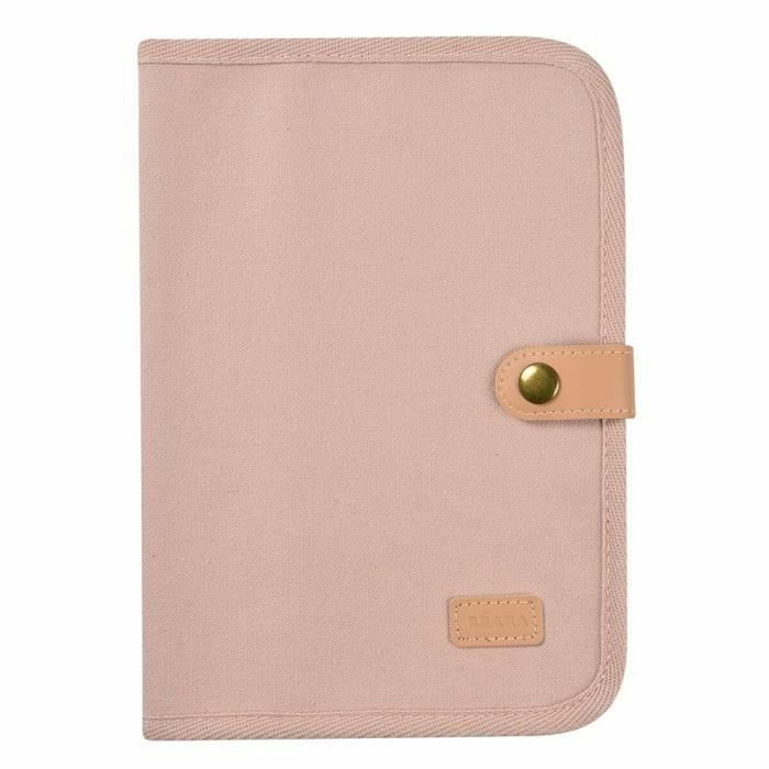 Beaba Protège carnet de santé canvas rose poudré Beaba Protège carnet de santé canvas rose poudré