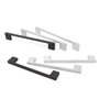 Trentadue - Tirador Tyra en zamak, distance entre centres 128 mm, finitions : Noir, Gris RAL, Blanc mat