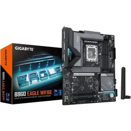 Gigabyte Carte mère B860 EAGLE WIFI6E - LGA 1851 - Intel Core Ultra, WiFi 6E, DDR5 9066MHz, VRM 12+1+2+1, LAN 2.5GbE, USB 3.2 Gen 2x2