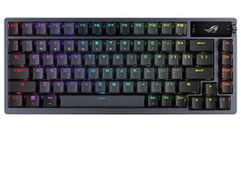 Asus ROG Azoth Teclado Gaming 75% sans fil RGB QWERTY Switch ROG RX Bleu Bluetooth USB