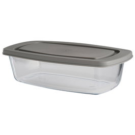 Day Plat pour four en verre avec couvercle 27,5x14,5 cm