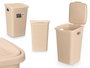 Stefanplast Pongotodo Elegance Boîte de rangement 50L Crème 36x55x38cm Plastique (Set de 6)