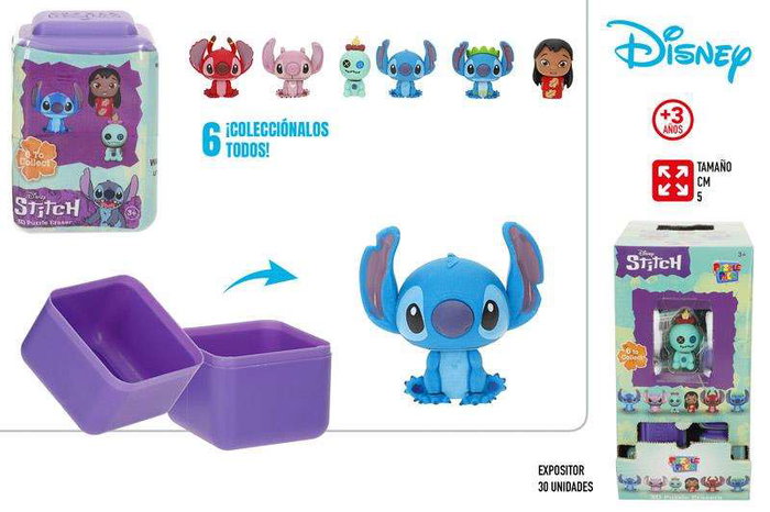 Color Baby Puzzle 3D Stitch Goma de Borrar 5 cm - Puzzle de Construction 3D en Gomme à Effacer, Dimensions 5 cm, Recommandé à partir de 36 Mois Color Baby Puzzle 3D Stitch Goma de Borrar 5 cm - Puzzle de Construction 3D en Gomme à Effacer, Dimensions 5 cm, Recommandé à partir de 36 Mois