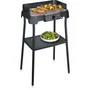 Severin PG8594 Barbecue Électrique sur Pieds 2000 W avec Thermostat Réglable 35-200°C et Surface de Cuisson 38x22 cm - Noir