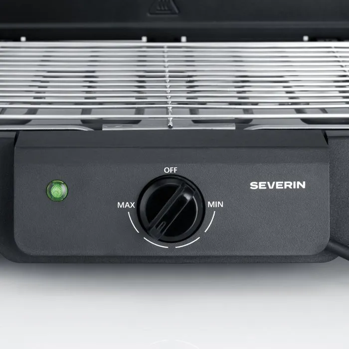 Severin PG8594 Barbecue Électrique sur Pieds 2000 W avec Thermostat Réglable 35-200°C et Surface de Cuisson 38x22 cm - Noir Severin PG8594 Barbecue Électrique sur Pieds 2000 W avec Thermostat Réglable 35-200°C et Surface de Cuisson 38x22 cm - Noir