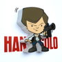 3D LIGHT FX - Lampe LED 3D Hans Solo Star Wars Mini - Fonctionne avec 2 piles AAA - Ne chauffe pas au toucher