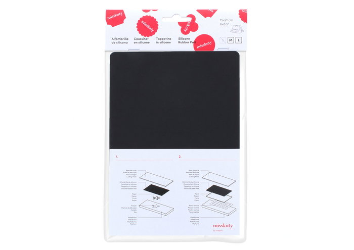 Misskuty Tapis de silicone pour gaufrage 15,3x21,6x0,2cm Misskuty Tapis de silicone pour gaufrage 15,3x21,6x0,2cm