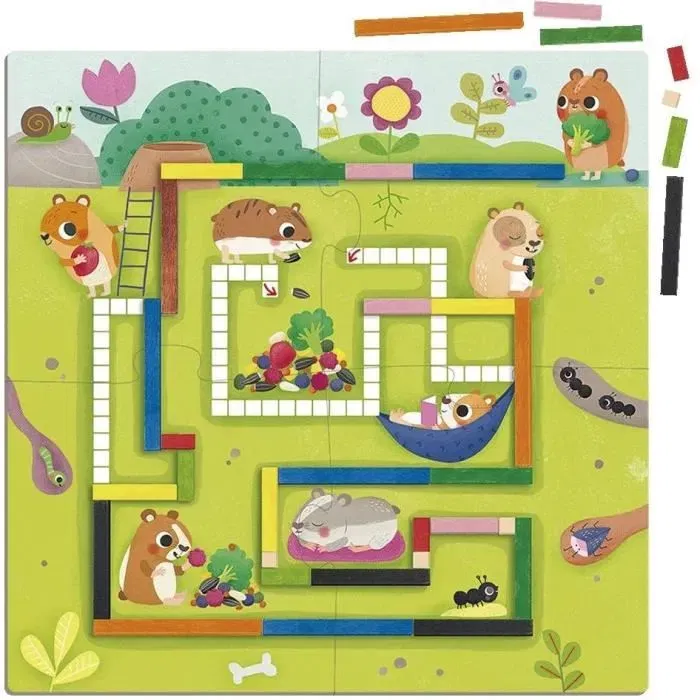 Goula Jeu éducatif mathématiques 1 à 10 pour enfants - Aide les hamsters à constituer leurs provisions pour l'hiver Goula Jeu éducatif mathématiques 1 à 10 pour enfants - Aide les hamsters à constituer leurs provisions pour l'hiver