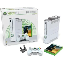 MEGA - Coffret de Construction Maquette Xbox 360 - 1342 Pièces avec Manette LED et Disque Dur Amovible - Réplique Interactive pour Adultes