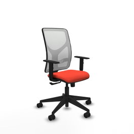 PIQUERAS Y CRESPO Chaise Motilla Synchro Orange foncé et Blanc